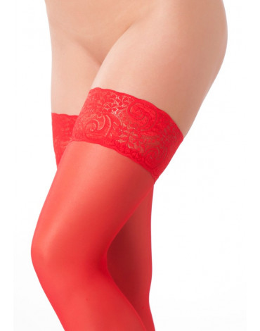 Amorable by Rimba - Hold-Up Stockings - One Size - Red