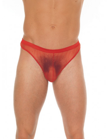 Amorable by Rimba - Transparent thong - One Size - Red