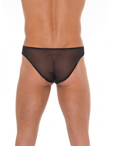 Amorable by Rimba - Transparent briefs with dog head - One Size - Black