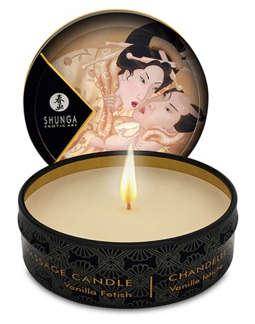 Shunga - Mini Massage Candle - Vanilla Fetish - 30 ml