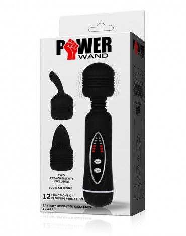 Black Power Wand with 2 Heads