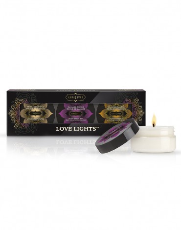 Kamasutra - Love Lights Massage Candles 3 pcs.