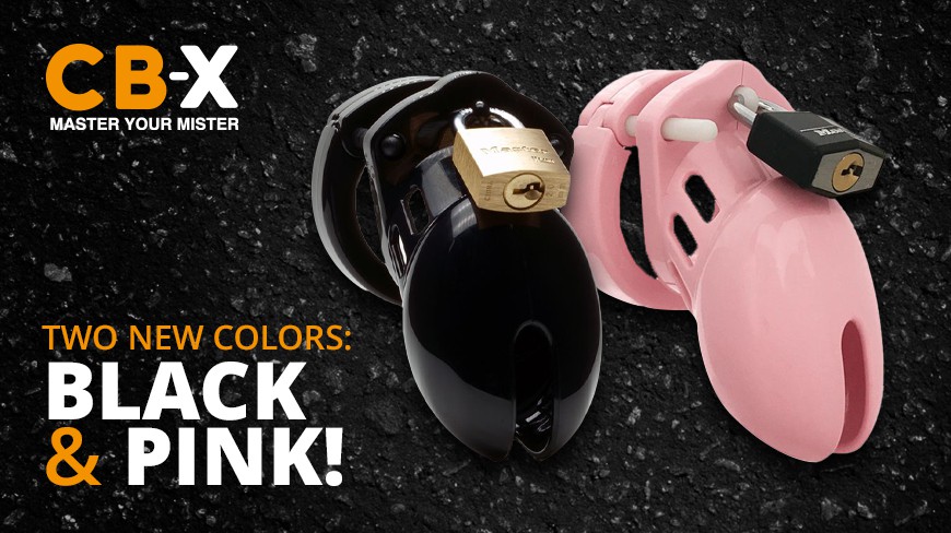 NEW COLORS CHASTITY CAGES FROM CB-X!